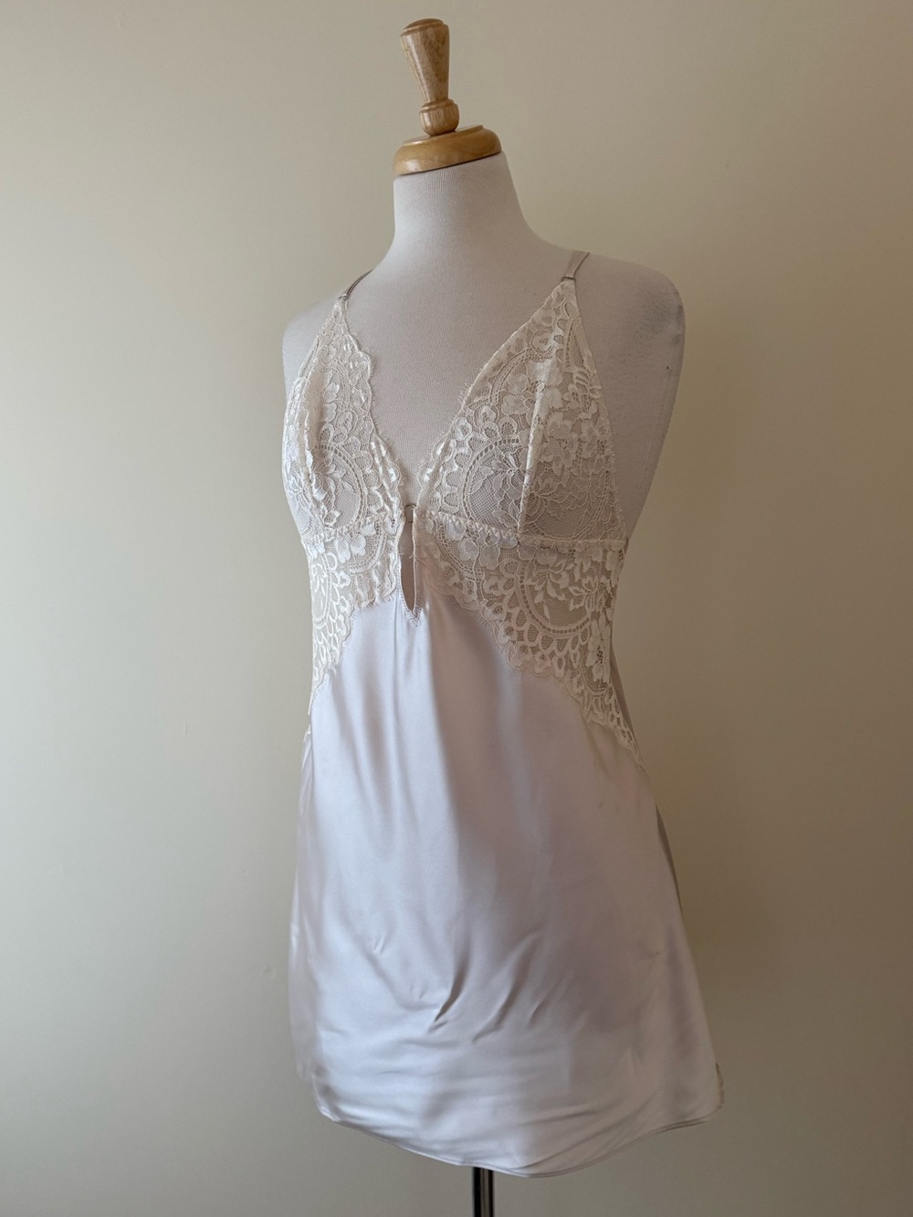 La Senza Satin & Lace Chemise Nightgown | Ivory | BNWT | Large
